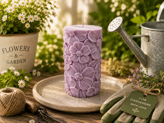 Lilac Scented Sculptured Candle