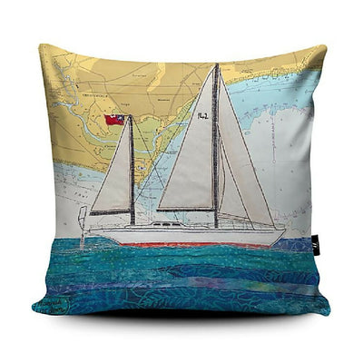 Gypsy Moth Christchurch cushion Hannah Wisdom Textiles