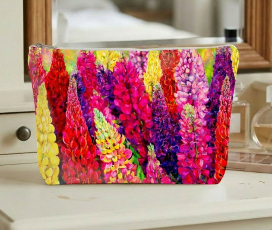Lovely Lupins Cosmetics Bag