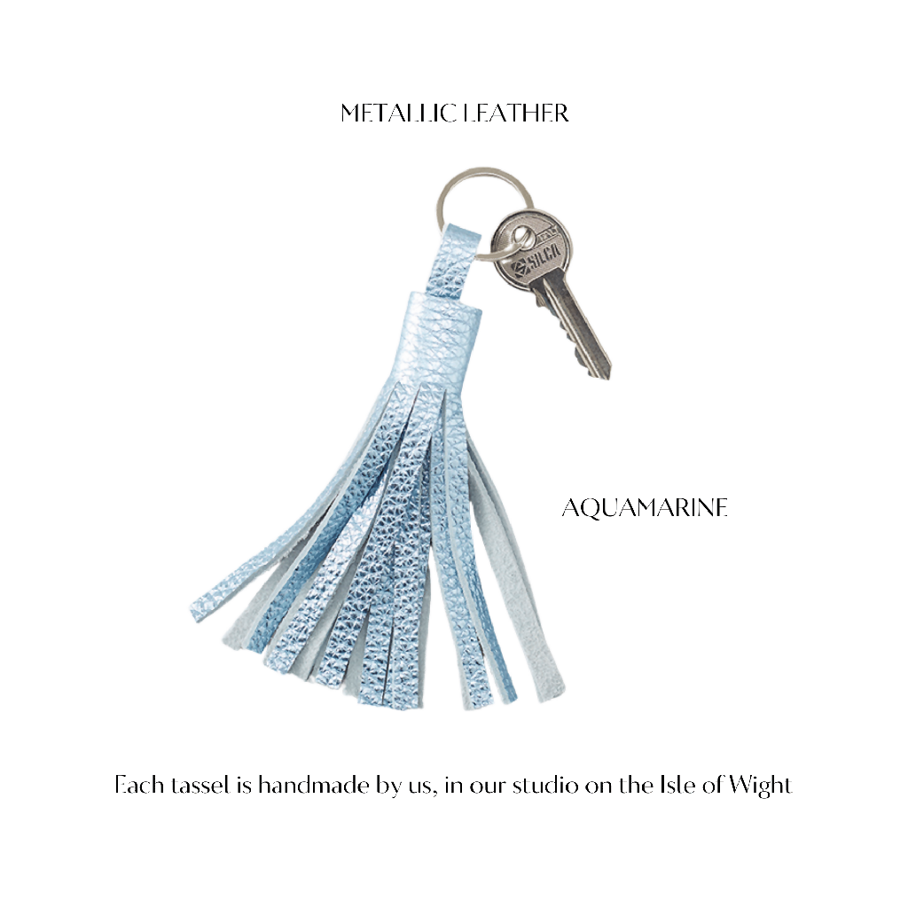 Leather Tassel Keychain