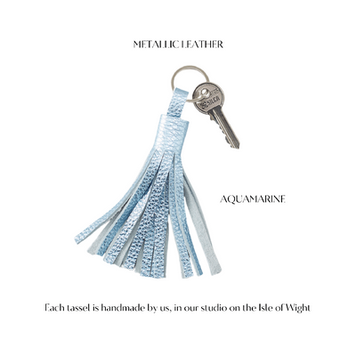 Leather Tassel Keychain