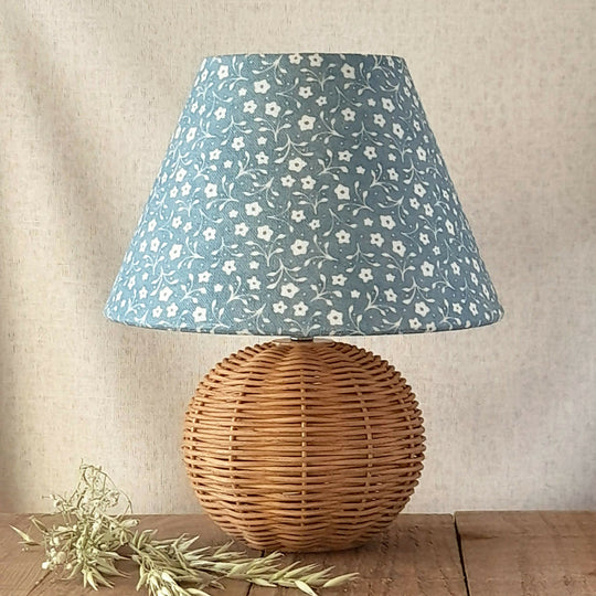 Milly Linen Conical Lampshade in Dolly Blue