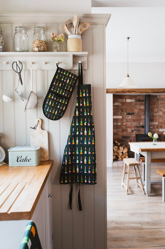 Champagne & Fizz Double Oven Gloves