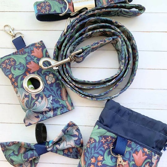 Dog Gift Set |William Morris | "Golden Lily" | 5 Piece | Midnight