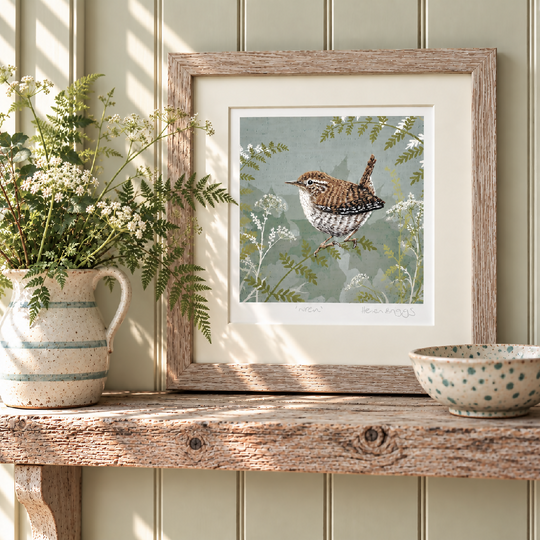 English Wren -Signed and mounted Giclée Art Print