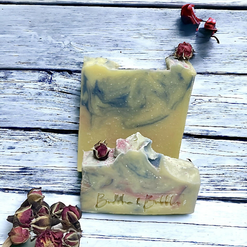 Soap Bar with Rose Geranium Essential Oil Small and Large Size