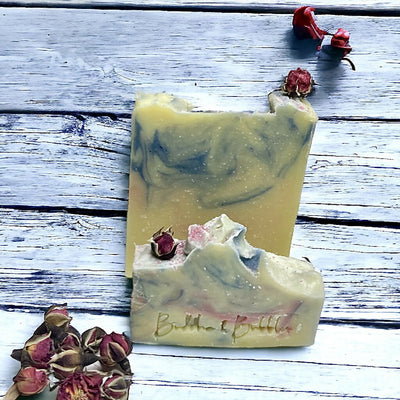 Soap Bar with Rose Geranium Essential Oil Small and Large Size