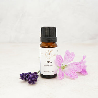 Lib's Aromatherapy Relax with Lavender & Geranium Essential Oil Blend