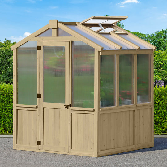 Meridian Greenhouse 6.7ft x 6ft (2.3m x 2m)