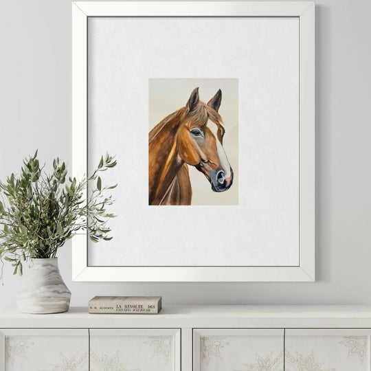 "Majestic Reign" A4 Horse Print - Country Collection