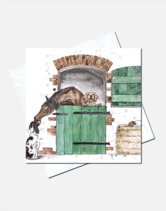 Stable Friends | Greetings Card