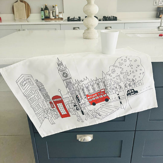 London Westminster Organic Cotton Tea Towel