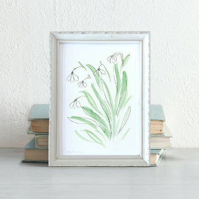 'Snowdrops' Framed Original Art