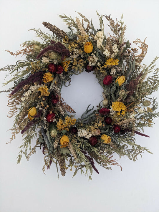 Handcrafted Wreath In Bright Colours