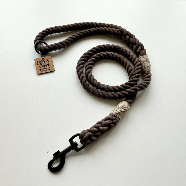 Brown Cotton Rope Lead
