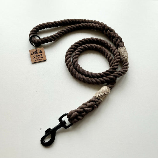 Brown Cotton Rope Lead