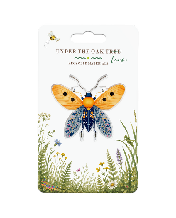 Badge - Moth Wildlife Nature, Insect Gift Brooch