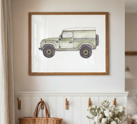 Watercolour Defender Print