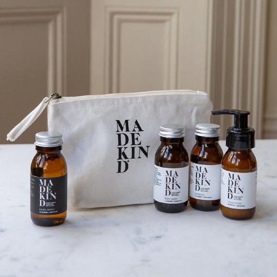 Toiletry Bag with 4 Travel Size Toiletries