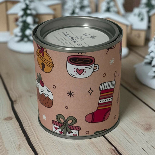 Christmas Candle Tin