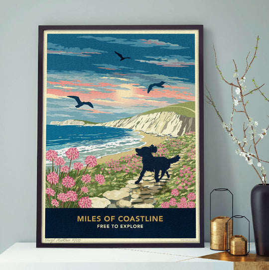 SPANIEL 'COASTAL WALKS’ LIMITED EDITION ART PRINT