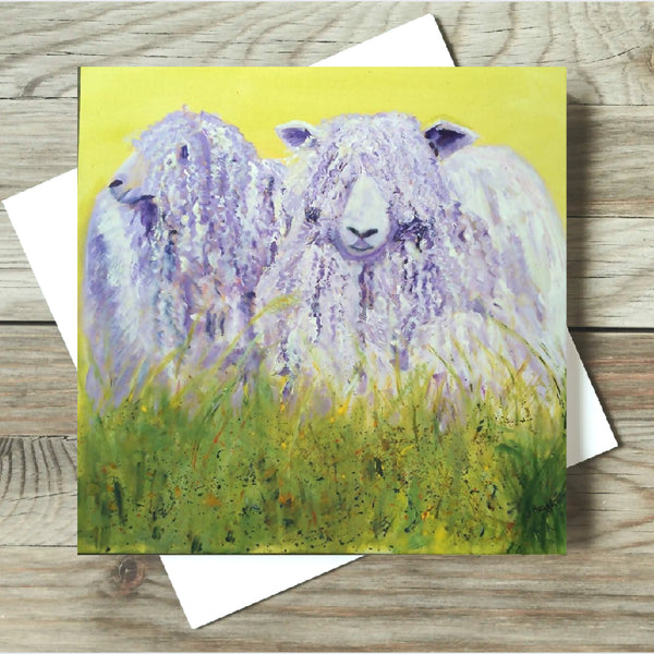 Longwool Ladies Sheep Card | Blank or Happy Birthday