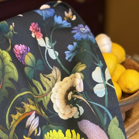 I Am Not a Weed - Jet Black - Organic Cotton Tea Towel