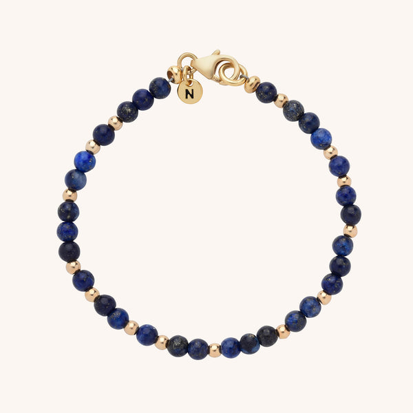 Lapis Jewel Bead Birthstone Bracelet - September