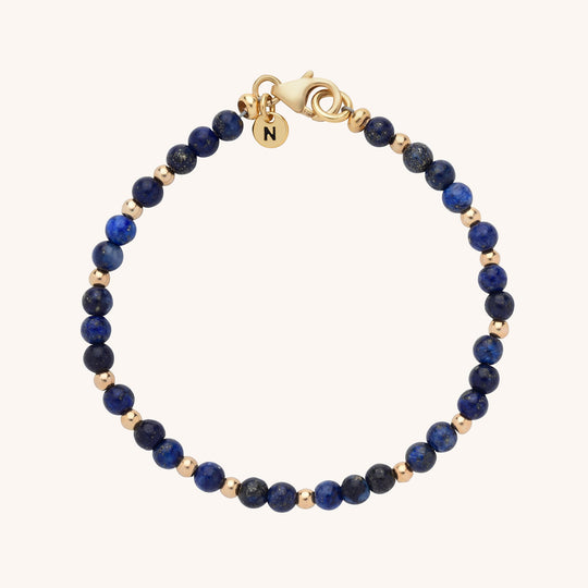 Lapis Jewel Bead Birthstone Bracelet - September