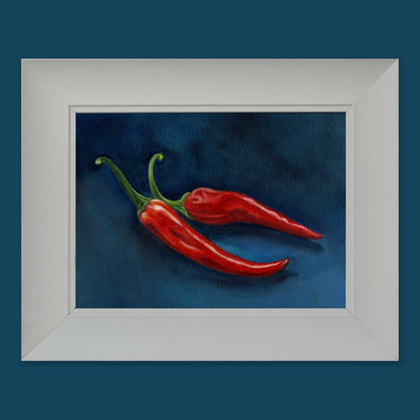 Framed Chilli Pepper Giclée Print