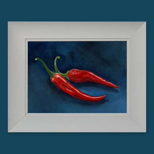 Framed Chilli Pepper Giclée Print