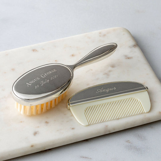 Personalised Baby Brush and Comb Set
