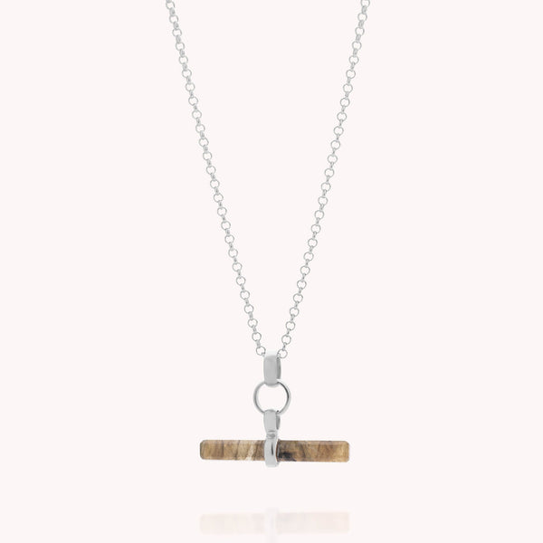 Labradorite T-Bar Necklace