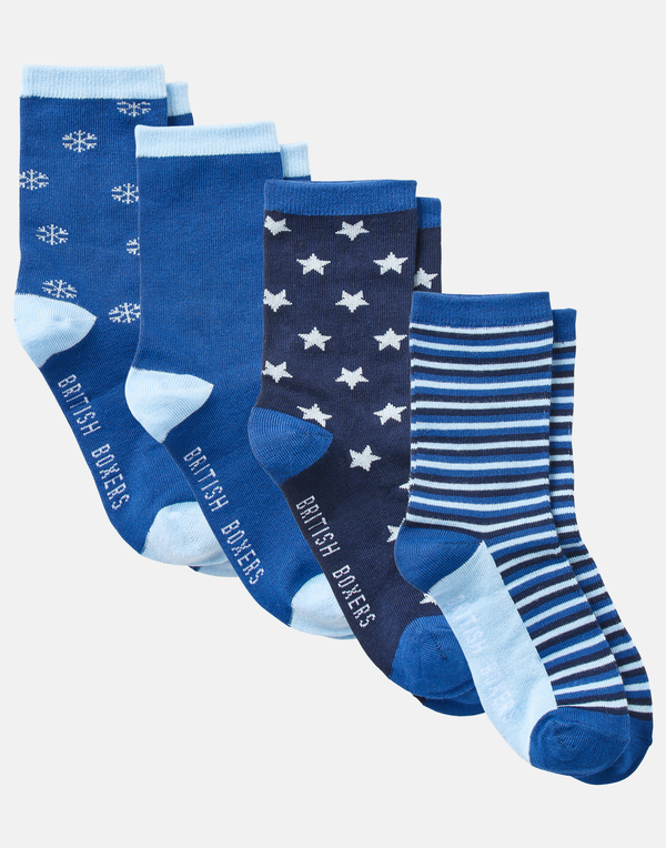 Women's Bamboo Four-Pair Sock Gift Box – Starry Night