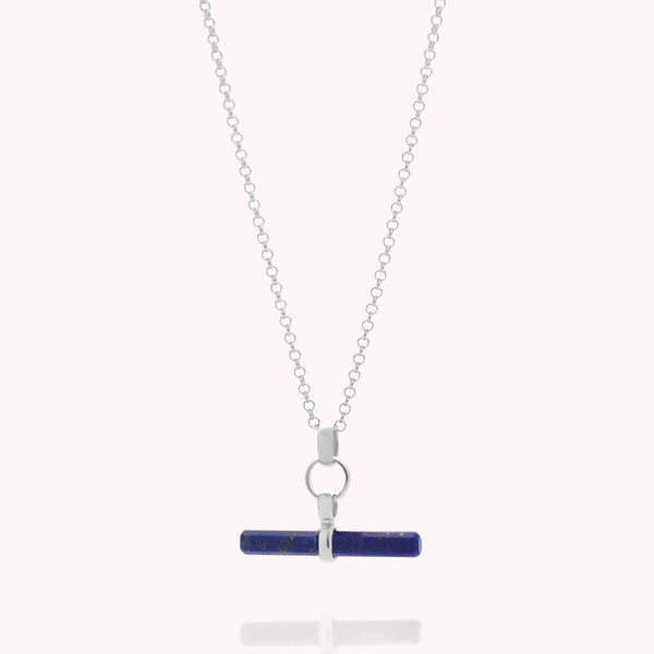 Lapis T-Bar Necklace