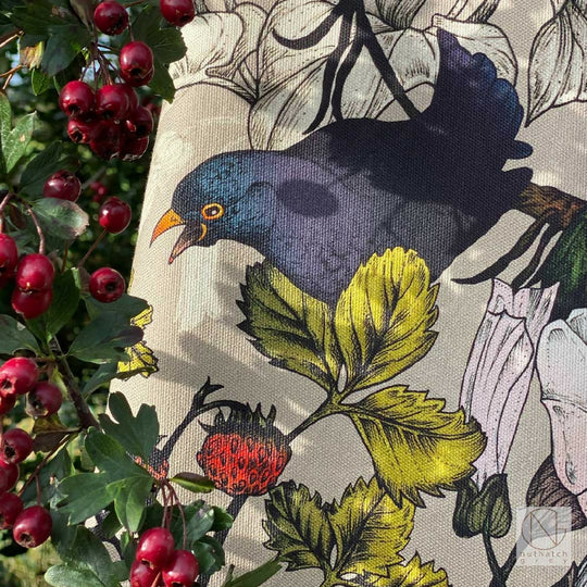 Blackbird’s Breakfast Organic Cotton Tea Towel - Printed in the UK