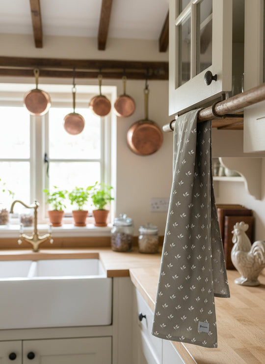 Leaf design Tea Towel