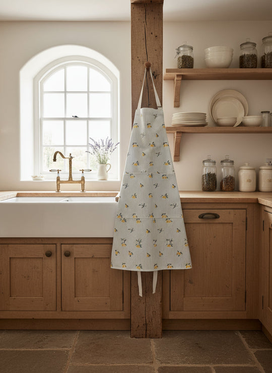 Sicilian Lemons Cotton Apron