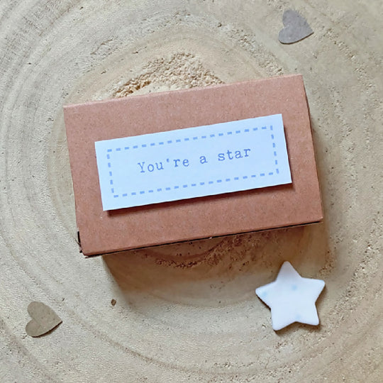 Porcelain Matchbox Token You're A Star