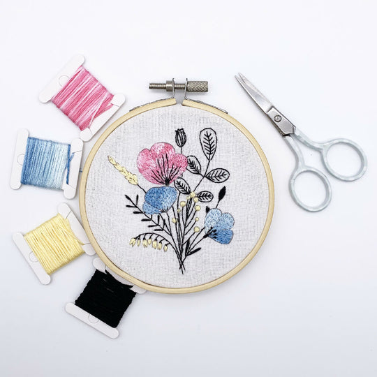 Floral Embroidery Kit