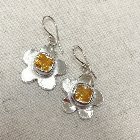 Octopus in Fine SIlver with Sterling Silver Loop Pendant Necklace