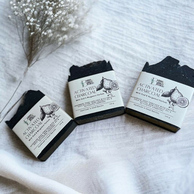 Soap Bar with Activated Charcoal Small and Large Size