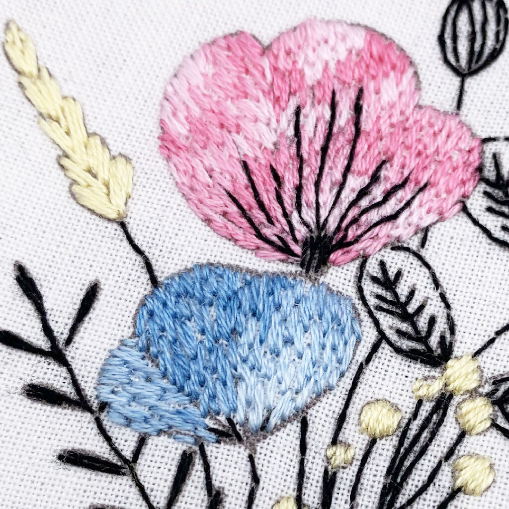 Floral Embroidery Kit