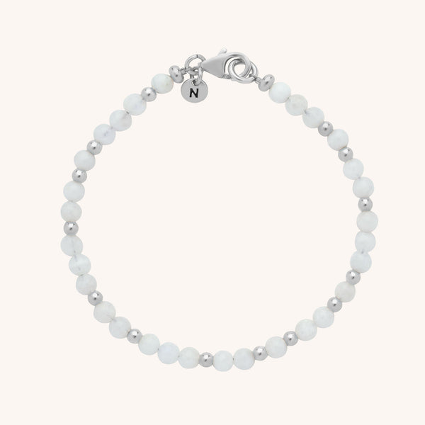 Moonstone Jewel Bead Birthstone Bracelet - June