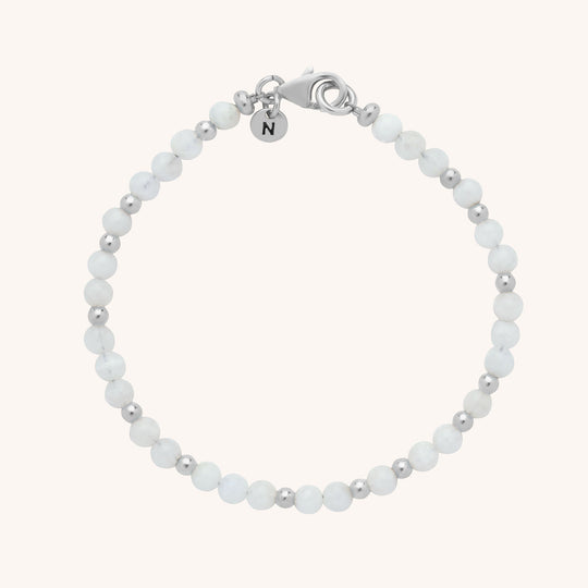 Moonstone Jewel Bead Birthstone Bracelet - June