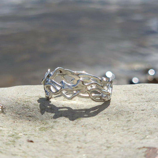 Silver Flow Ring - Ocean Inspired