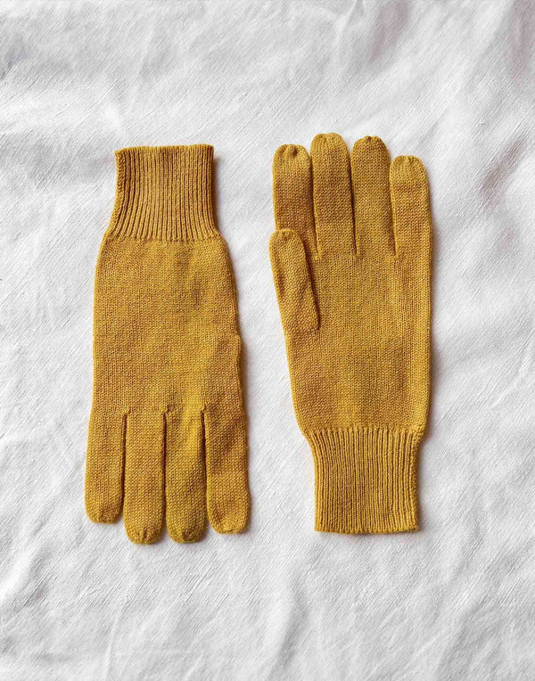 Men's Luxury Merino Wool Gloves – Mustard