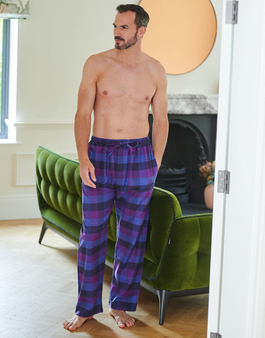 Men's Brushed Cotton Pyjama Trousers – Berwick Check