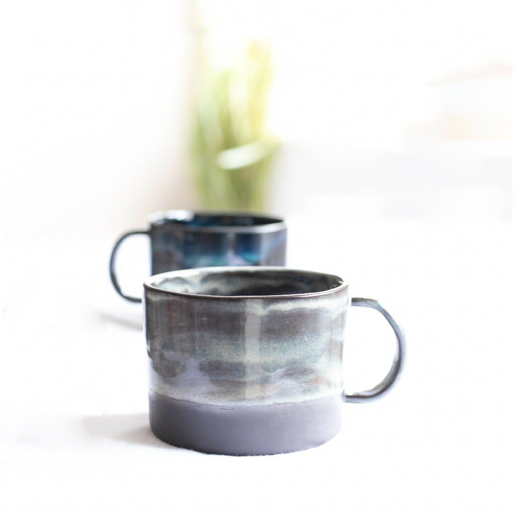 Stoneware Mug Storm Waterfall