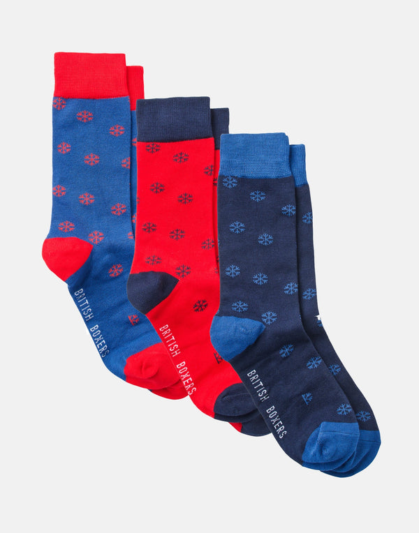 Men's Three-Pair Bamboo Sock Gift Box – It Snowed!